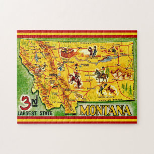 Montana Vintage-Karte 11x14