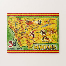 Montana Vintage Map 11x14