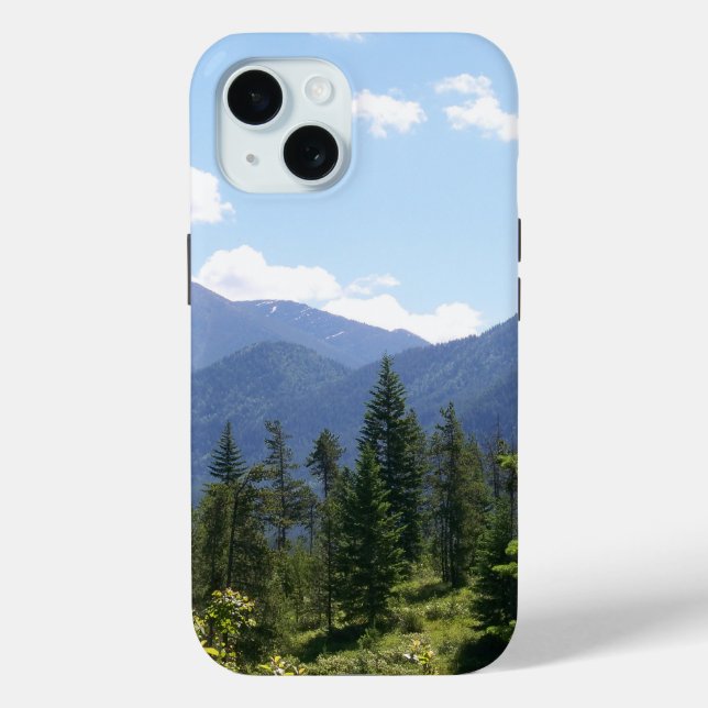 Montana Wald und Gebirge Landschaftliche Aussicht Case-Mate iPhone Hülle (Rückseite)