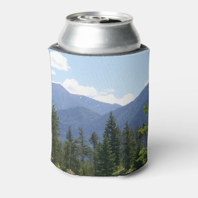 Montana Wald und Gebirge Landschaftliche Aussicht Dosenkühler (Kanne Rückseite)