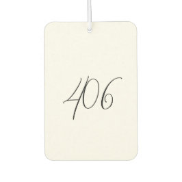 Montana White mit Black Area Code Air Freshener Autolufterfrischer