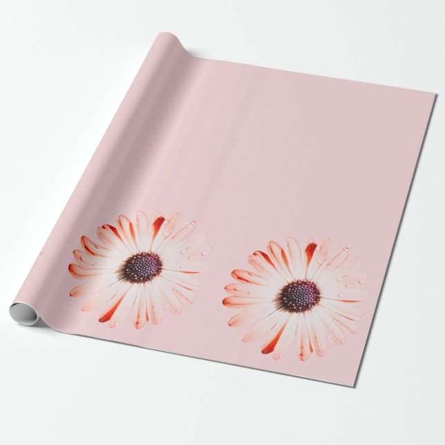 Montana-Wildblumen in rosa Geschenkpapier (Ungerollt)