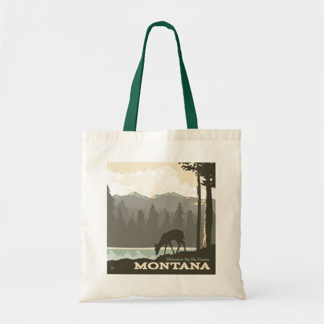 Montana | Willkommen im Big Sky Country Tragetasche (Vorne)
