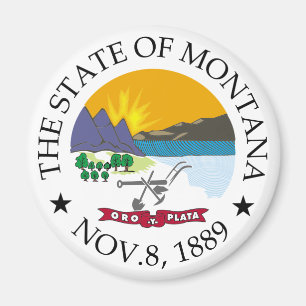 Montana-Zeichen Magnet