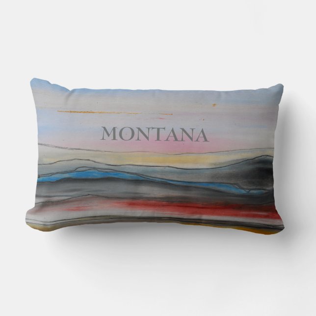 Montana-Zitat-Kissen Lendenkissen (Vorderseite)
