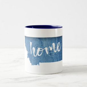 Montana Zuhause Holzmaserung Zweifarbige Tasse