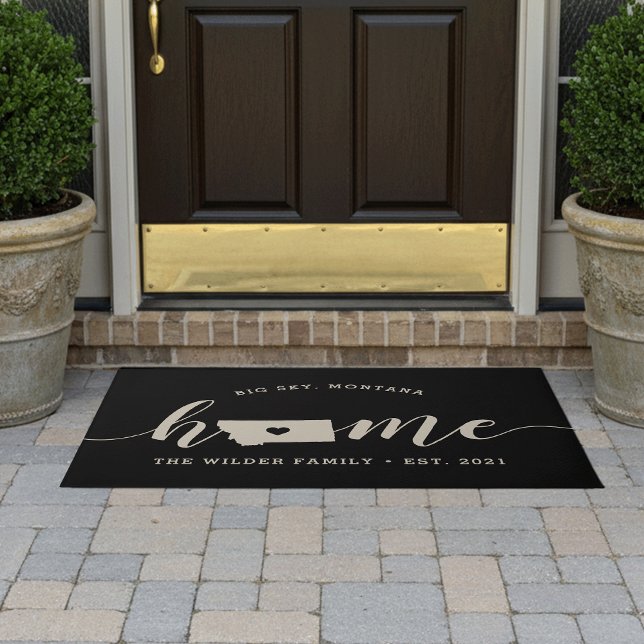 Montana Zuhause Staat Personalisiert Fußmatte (Von Creator hochgeladen)