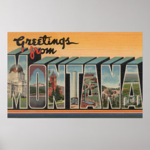 MontanaLarge Buchstabe ScenesMontana Poster
