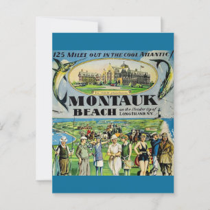 Montauk Beach Long Island Postcard Postkarte