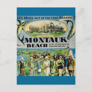 Montauk Beach Long Island Postcard Postkarte