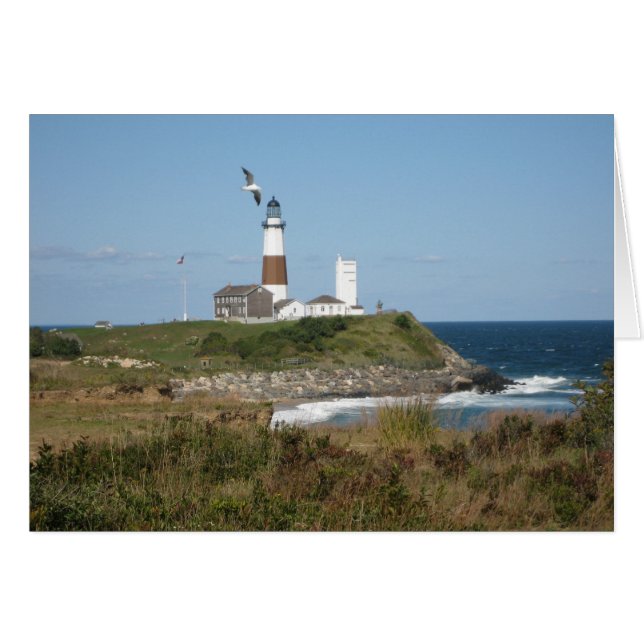 MONTAUK Lighthouse Seagull Liebe (Vorderseite (Horizontal))