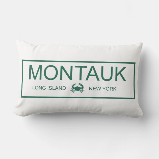 Montauk, Long Island, New York Lendenkissen (Vorderseite)
