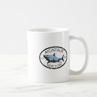 Montauk New York Angeln Hai Fisch Strand Bootfahre Kaffeetasse