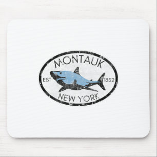Montauk New York Angeln Hai Fisch Strand Bootfahre Mousepad
