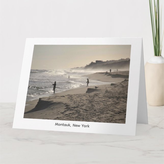 Montauk, New York  Karte (Vorderseite)