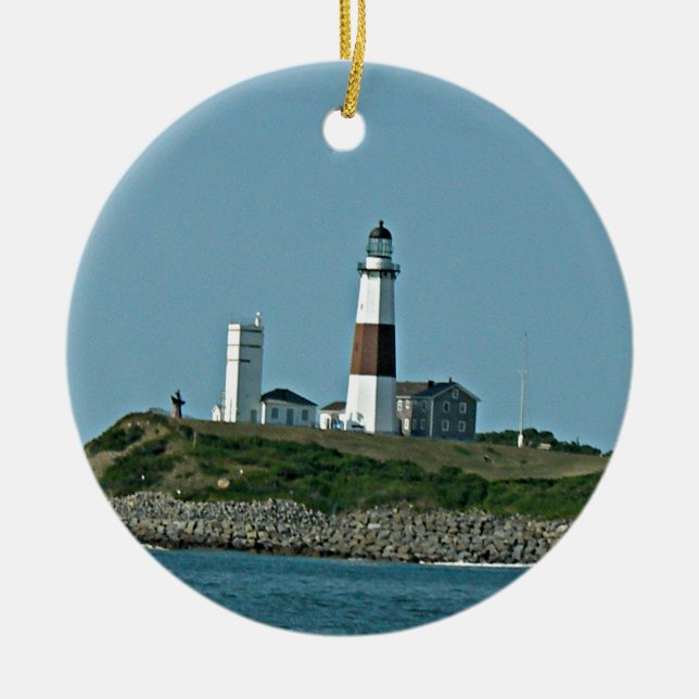 Montauk New York Keramik Ornament (Vorne)