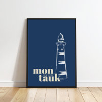 Montauk New York modernes Leuchtturm-Poster