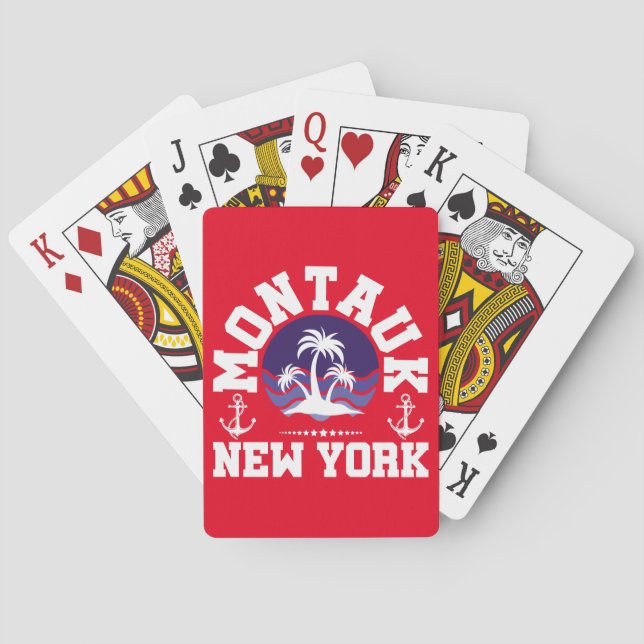 Montauk, New York Spielkarten (Rückseite)
