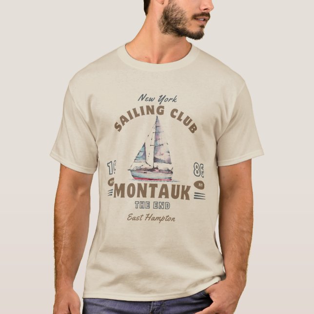 Montauk NY Sailing Club T-Shirt (Vorderseite)
