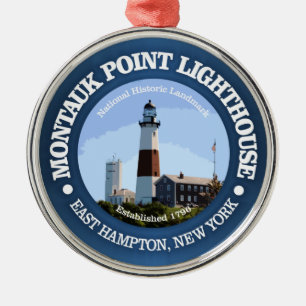 Montauk Point Light Ornament Aus Metall