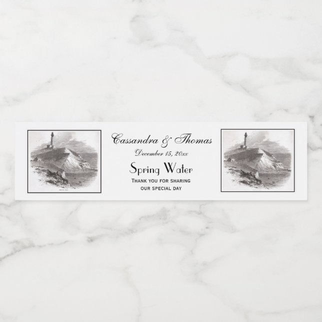 Montauk Point Lighthouse Hamptons Long Island NY (Einzelnes Label)