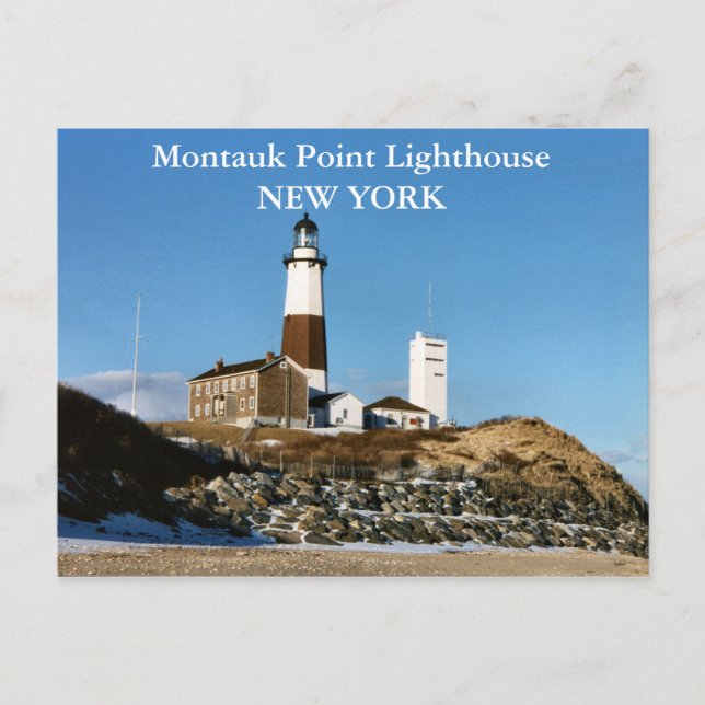Montauk Point Lighthouse, New York Postcard Postkarte (Vorderseite)