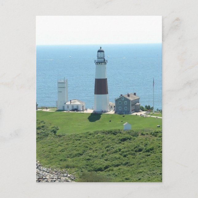 Montauk Point Lighthouse Postkarte (Vorderseite)