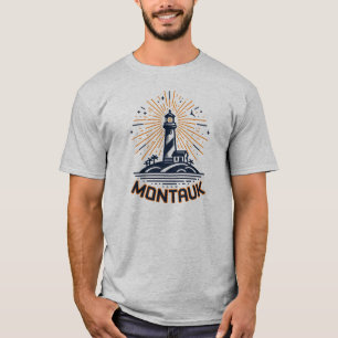 Montauk Point New York Leuchtturm Sonnenaufgang T-Shirt