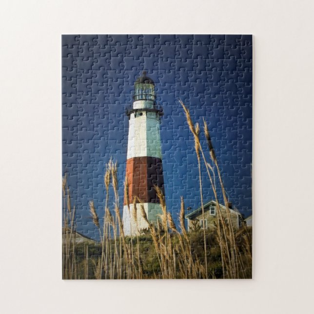 Montauk Punkt-Leuchtturm-Foto-Puzzlespiel (Vertikal)