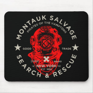 Montauk Salvage Co. Dive Helmet Mousepad
