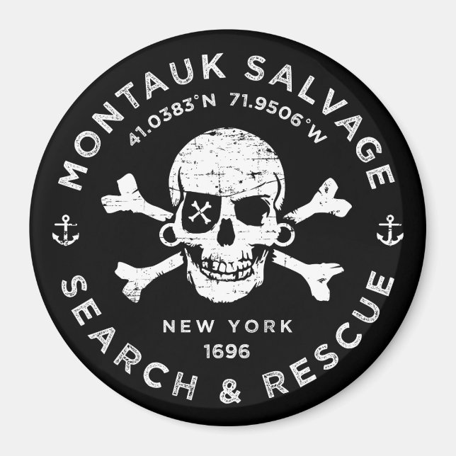 Montauk Salvage Company Magnet (Vorne)