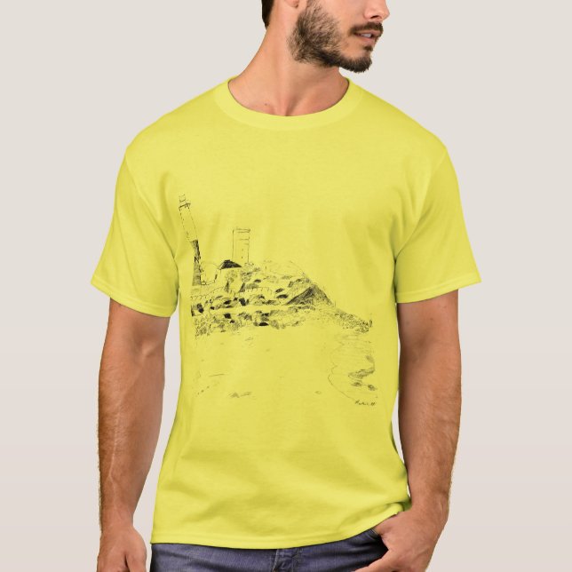 Montauk Zeichnen T-Shirt (Vorderseite)