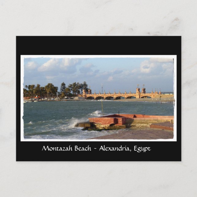 Montazah Beach - Ägypten Postkarte (Vorderseite)
