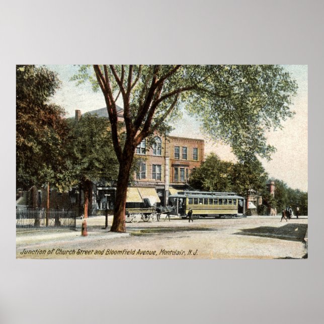 Montclair NJ 1908 Vintag Poster (Vorne)