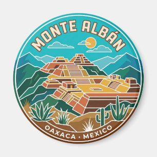 Monte Albán Mexiko Magnet