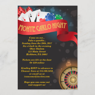 MONTE CARLO CASINO NIGHT Fund Einladung