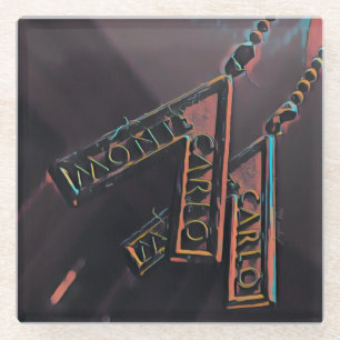 Monte Carlo Glaskunst Glasuntersetzer