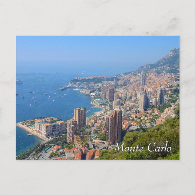 Monte Carlo in Monaco Postkarte (Vorderseite)
