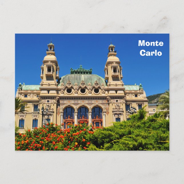 Monte Carlo in Monaco Postkarte (Vorderseite)