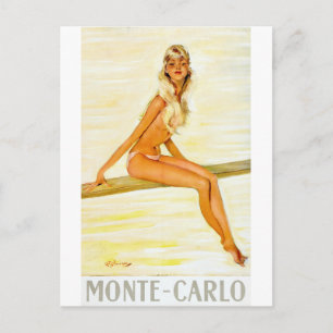 Monte Carlo Kunst, Dichtung und Musik Postkarte