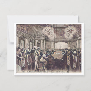 Monte Carlo Monaco Roulette Casino um 1910 Postkarte