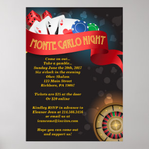 Monte Carlo Poster 26 x 36