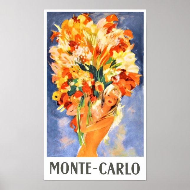 Monte Carlo Reiseplakat Poster (Vorne)