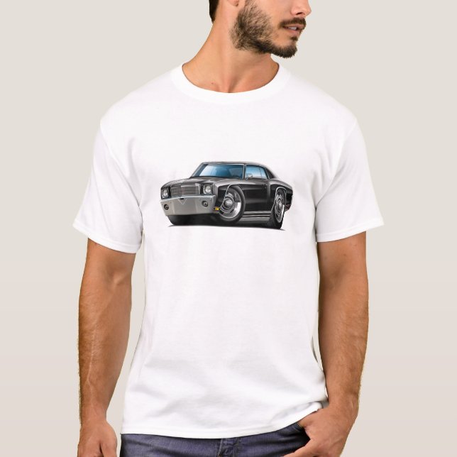 Monte Carlo schwarzes Auto 1970 T-Shirt (Vorderseite)