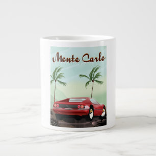 Monte Carlo Sportwagen-Reiseposter Jumbo-Tasse