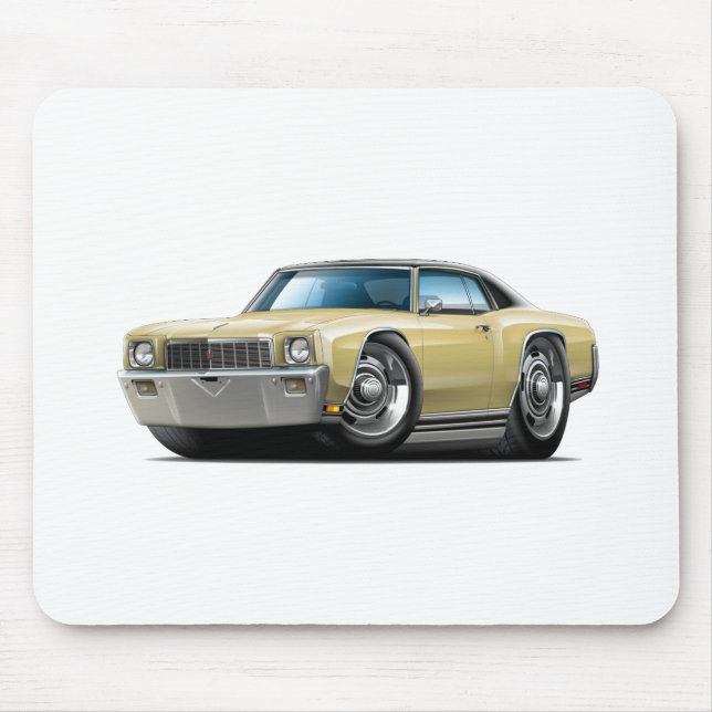 Monte Carlo TAN-Schwarzes Spitzenauto 1971 Mousepad (Vorne)