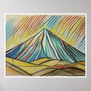 Monte Egmont - Archiv Kunst drucken Poster