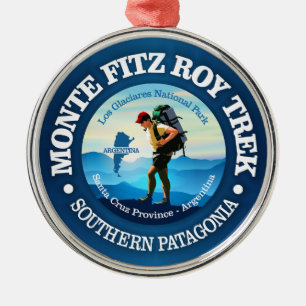 Monte Fitz Roy Trek (C) Ornament Aus Metall