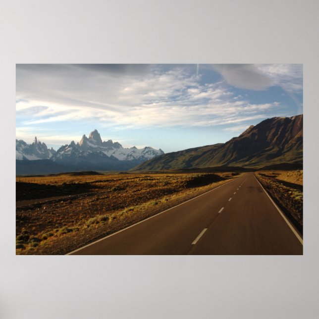 Monte Fitz Roy und Monte Cerro Torre Poster (Vorne)