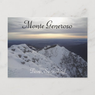 Monte Generoso, Ticino - Schweiz Postkarte